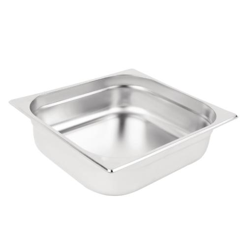 Stainless Steel Gastronorm Pan - 2/3 Size 100mm deep