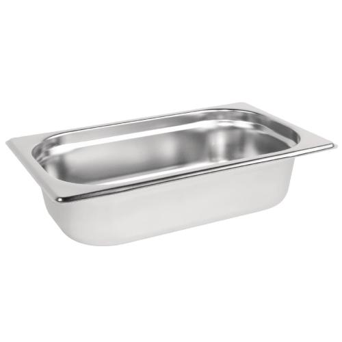 Stainless Steel Gastronorm Pan - 1/4 Size 65mm deep