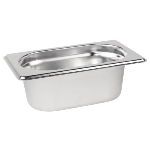 Stainless Steel Gastronorm Pan - 1/9 Size 65mm