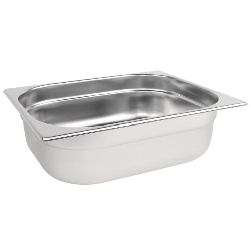 Stainless Steel Gastronorm Pan - 1/2 Size 100mm deep