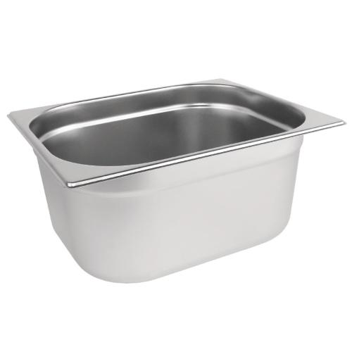 Stainless Steel Gastronorm Pan - 1/2 Size 150mm deep