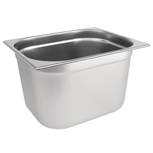 Stainless Steel Gastronorm Pan - 1/2 Size 200mm deep