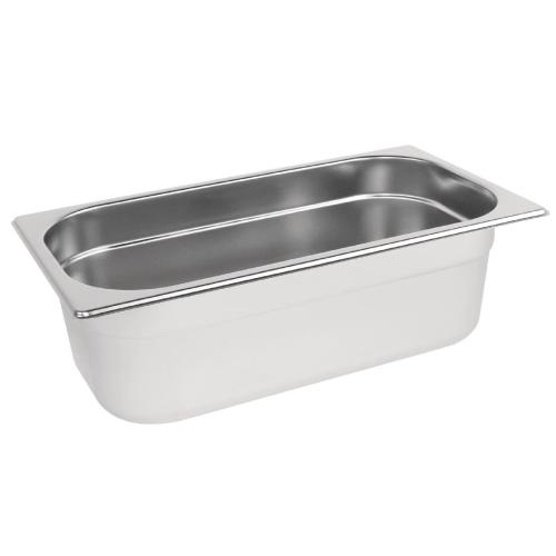 Stainless Steel Gastronorm Pan - 1/3 Size 100mm deep