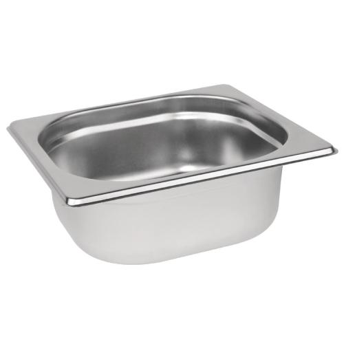 Stainless Steel Gastronorm Pan - 1/6 Size 65mm deep