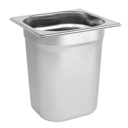Stainless Steel Gastronorm Pan - 1/6 Size 200mm deep