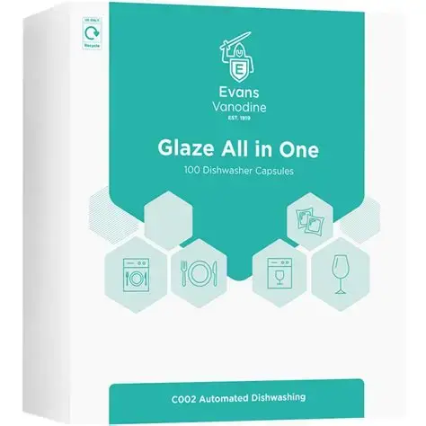 Evans Glaze All In One Dish & Glasswash Tablets. 100 per case