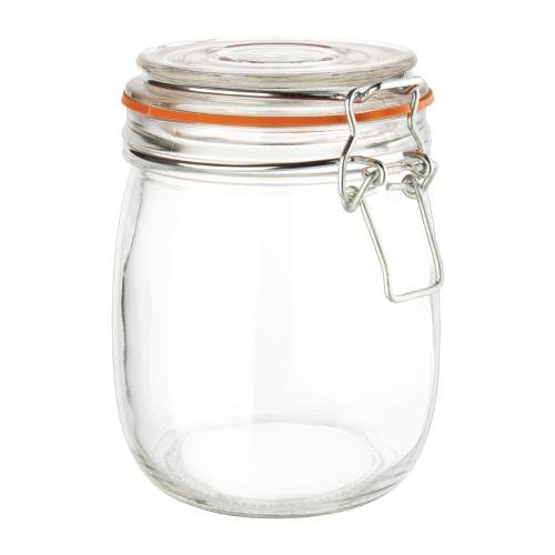 Vogue Preserving Jar with Clip - 0.75Ltr