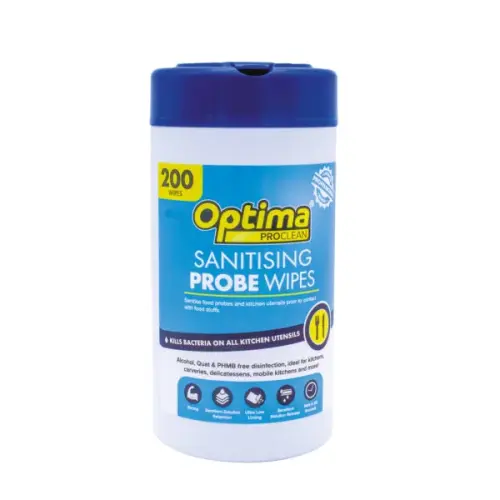 Optima Sanitising Probe Wipes (200 per tub)