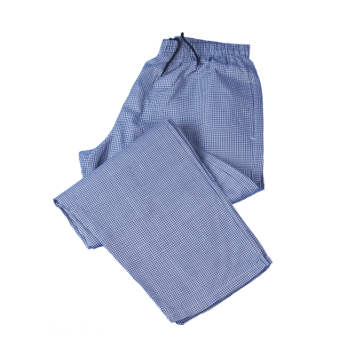 Chef's Trousers Small Blue Check