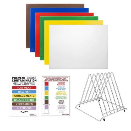 Hygiplas High Density Chopping Board Set Large