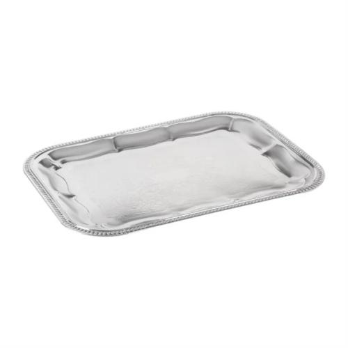 Semi-Disposable Party Tray 410 x 310mm Chrome