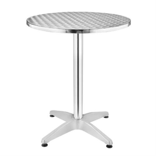 Bolero Steel and Aluminium Round Bistro Table 800mm
