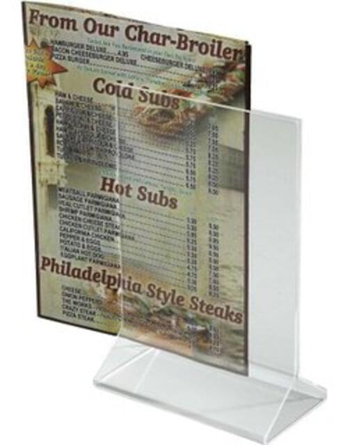Clear Acrylic Menu Holders