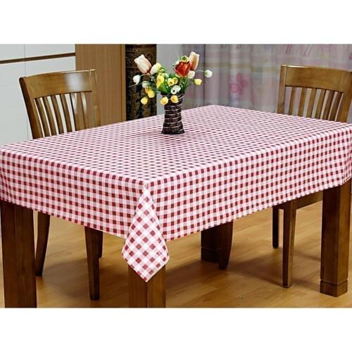 Check PVC Tableclothes