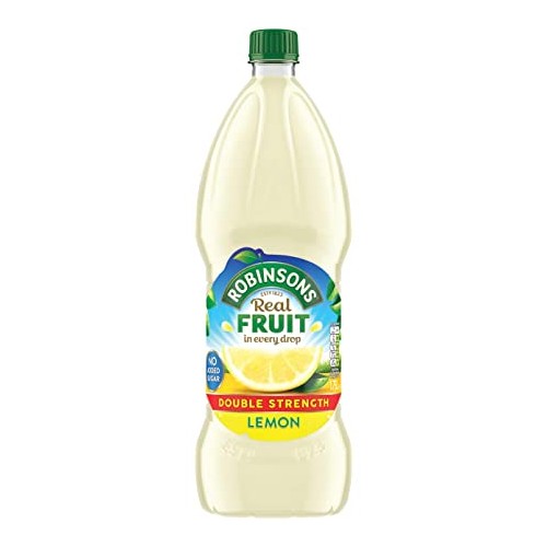 ROBINSONS LEMON SQUASH DOUBLE CONCENTRATED NO ADDED SUGAR 1.75L