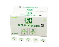 Tate & Lyle Flo Fairtrade White Sugar Sachets - 2.5g - Pack of 1000