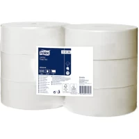 TORK Jumbo 1-Ply Toilet Rolls- Pack x 6