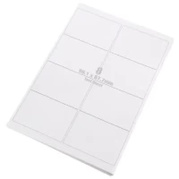 Classmates White Multipurpose Labels, 99.1 x 67.7mm, 8 Labels Per Sheet - Pack x100