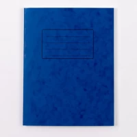 9x7" Exercise Book 120 Page  8mm Ruled With Margin  Light Blue - Pack x 50