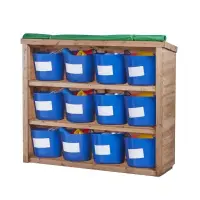 Outdoor Storage Shelving Unit with Cover (without tubs)