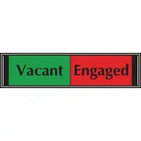 Vacant/Engaged Slider Signs - 50 x 200mm