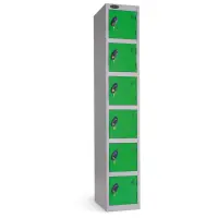 Probe Locker With Flat Top - 6 x Doors - 178 H X 30.5 W X 45CM D