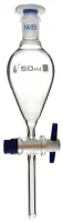 Glass Separating Funnel - Conical Shaped with Stopper - 50ml