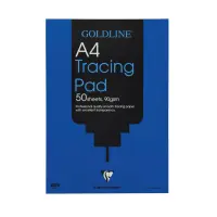 Clairefontaine Goldline Professional Tracing Pad 90gsm - 50 Sheets - A4