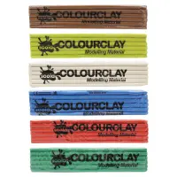 Scola Colour Clay - 500g - Assorted Colours - Pack x6