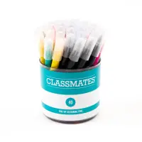 Classmates Fine Tip Coloured Pens - Assorted - Pack x 40