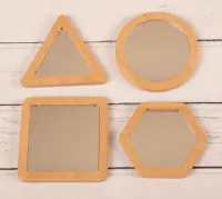Learn Well Little Looking Mirror Shapes - Set x4