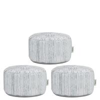 Small Driftwood Printed Bean Bag Stool - Pack x 3