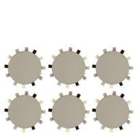 Pack of 6 Sensory Touch Tags Carry Cushions - Natural