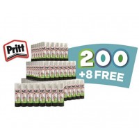 Original Pritt Glue Stick - 43g - Pack x 200 + 8 FREE