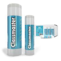Classmaster Premium PVP Glue Stick 40g Acid Free Education Formula (Pack 100) PLUS 4 FREE 115g Jumbo Glue Sticks