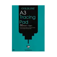 Clairefontaine Goldline Heavyweight Tracing Pad 112gsm 50 Sheets - A3