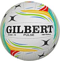 Gilbert Pulse Match Netball - White/Multi - Size 5