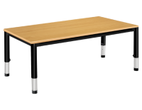 Height Adjustable Standard Rectangular Table - Size L/W 1200 x 750mm