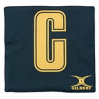 Gilbert Netball Patch Pro Bib - Pack of 14 - Black/Gold