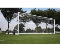 Harrod Sport 3G Weighted Portagoal - White - 24 x 8ft (Senior) - Pair