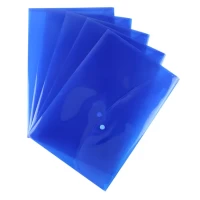 A4 Popper Wallets Blue - Pack x25
