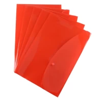 A4 Popper Wallets Red - Pack x25
