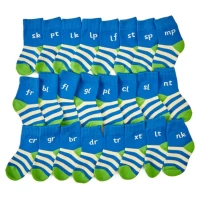 Letters and Sounds Socks Phase 4 Set