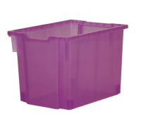 Gratnells Jumbo Translucent Storage Tray - Grape Jelly