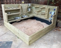 Sand Play Wall and Sandpit - Standard