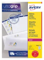 AVERY Jam-Free Quick PEEL Labels - White - 38.1x21.2mm - 65 Per Sheet - Pack x 25