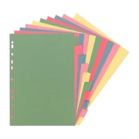 Classmates A4 Index Dividers 10 Part Multi-hole Punched - Pack x25