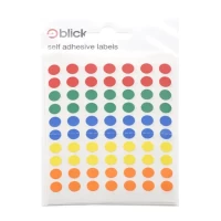 Circular Stickers - Assorted Coloured - Pack x 350