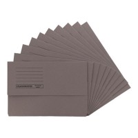 Classmates Document Wallet Foolscap - Grey - Pack x 50