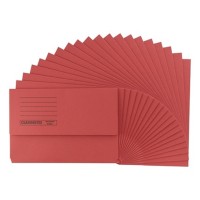 Classmates Document Wallet Foolscap - Red - Pack x 50